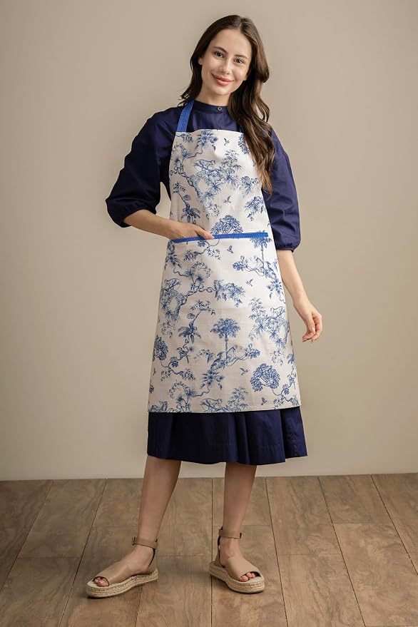 Maison d' Hermine 100% Cotton Apron for women with Pocket Kitchen Chef Apron for Men Cooking Mothers Day Gifts - Image 2
