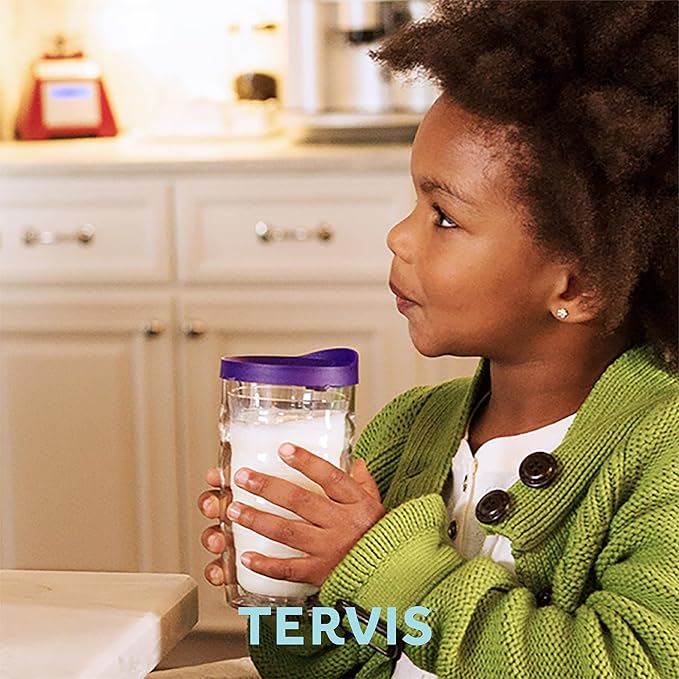 Tervis DC Comics Batman Emblem Made in USA Double Walled Insulated Tumbler Travel Cup Keeps Drinks Cold & Hot, 10oz Wavy, Clear - Black Lid