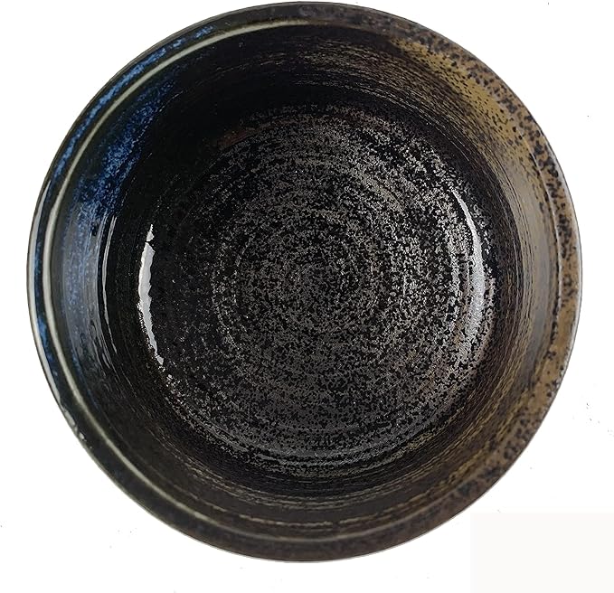 JapanBargain, Japanese Porcelain Matcha Bowl Chawan – 5" Handcrafted Green Tea Ceremony Bowl – Made in Japan by Artisan – 18 fl.oz, Rustic Zen Style, Microwave & Dishwasher Safe