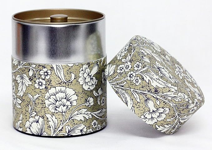 Tea Tin Canister: Florence Collection Wide 7oz (200g) TSC-029, Japan