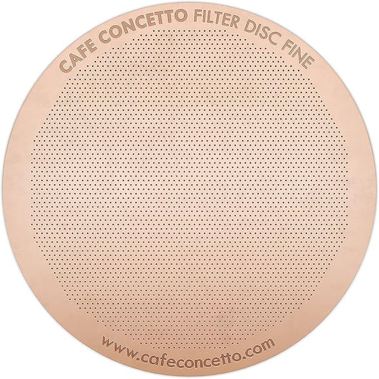 Filter for use in AeroPress XL Coffee Makers (Fine XL) - Premium Replacement Disc - Reusable Metal, Titanium Coated Stainless Steel. Upgrade Your Mesh or Filter Papers (Fine XL)