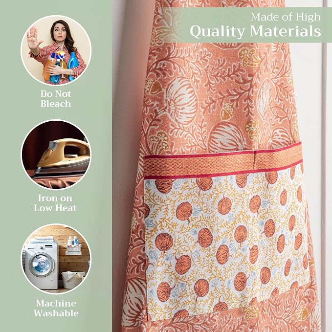 Maison d' Hermine 100% Cotton Apron for women with Pocket Kitchen Chef Apron for Men Cooking Mothers Day Gifts - Image 3