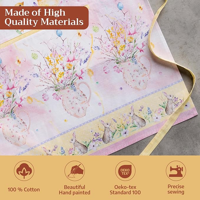 Maison d' Hermine 100% Cotton Apron for women with Pocket Kitchen Chef Apron for Men Cooking Mothers Day Gifts - Image 3