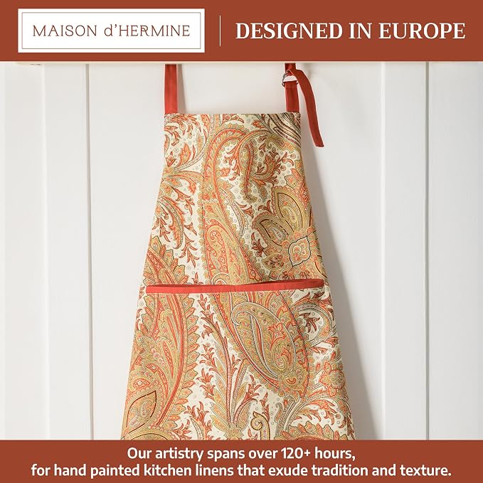 Maison d' Hermine 100% Cotton Apron for women with Pocket Kitchen Chef Apron for Men Cooking Mothers Day Gifts - Image 2