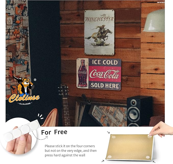 Beer Signs | Vintage Bar Cool Things Shop Room Decor | Funny Man Cave Wall Tin Sign Stuff Poster For Home House Coffee Garage | Winchester Cowboy Metal Retro Sign Decor - Image 5