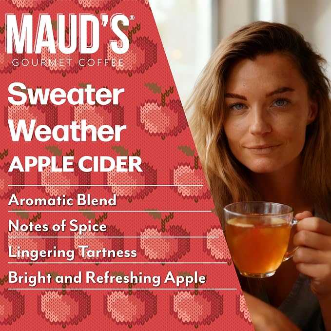 Maud's Hot Apple Cider Pods, 24 ct, Recyclable Single Serve Pods – Spiced Apple Cider Flavored Pod, Compatible with Keurig K Cups Maker - Image 4
