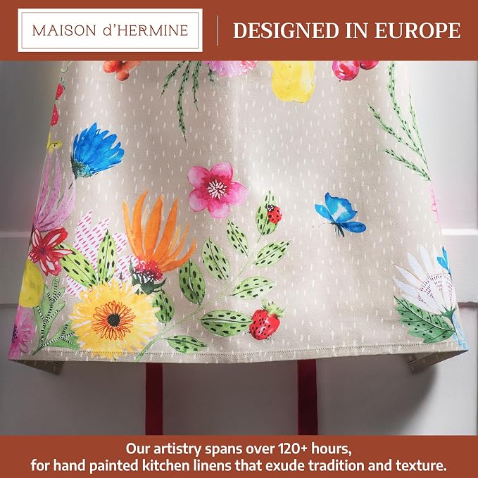 Maison d' Hermine 100% Cotton Apron for women with Pocket Kitchen Chef Apron for Men Cooking Mothers Day Gifts - Image 2