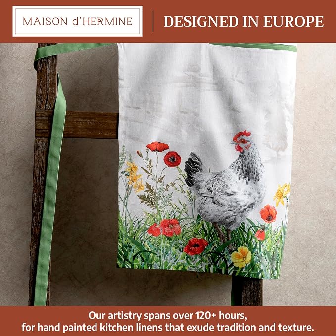 Maison d' Hermine 100% Cotton Apron for women with Pocket Kitchen Chef Apron for Men Cooking Mothers Day Gifts - Image 2