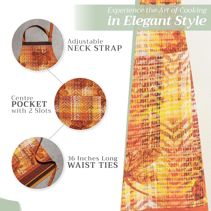 Maison d' Hermine 100% Cotton Apron for women with Pocket Kitchen Chef Apron for Men Cooking Mothers Day Gifts - Image 5