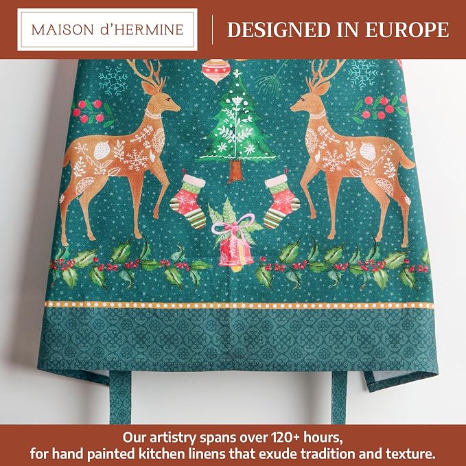 Maison d' Hermine 100% Cotton Apron for women with Pocket Kitchen Chef Apron for Men Cooking Mothers Day Gifts - Image 2