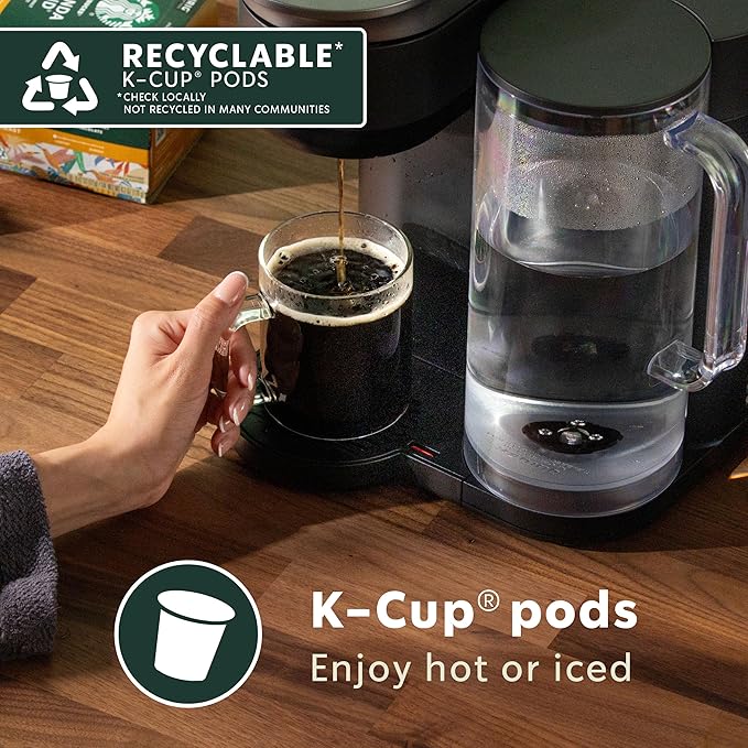 Starbucks K-Cup Coffee Pods, Starbucks Blonde Roast Hot or Iced Coffee, Veranda Blend, 32 Keurig Pods