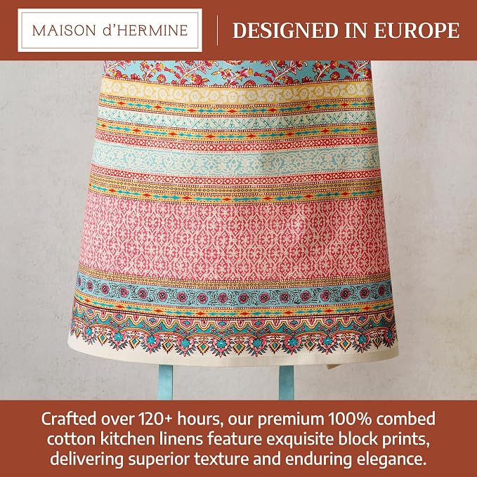 Maison d' Hermine 100% Cotton Apron for women with Pocket Kitchen Chef Apron for Men Cooking Mothers Day Gifts - Image 3