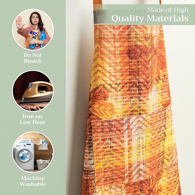Maison d' Hermine 100% Cotton Apron for women with Pocket Kitchen Chef Apron for Men Cooking Mothers Day Gifts - Image 3