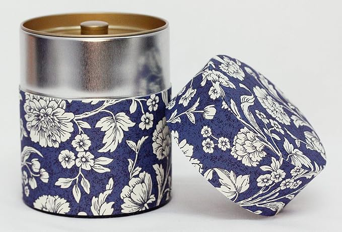 Tea Tin Canister: Florence Collection Wide 7oz (200g) TSC-027, Japan