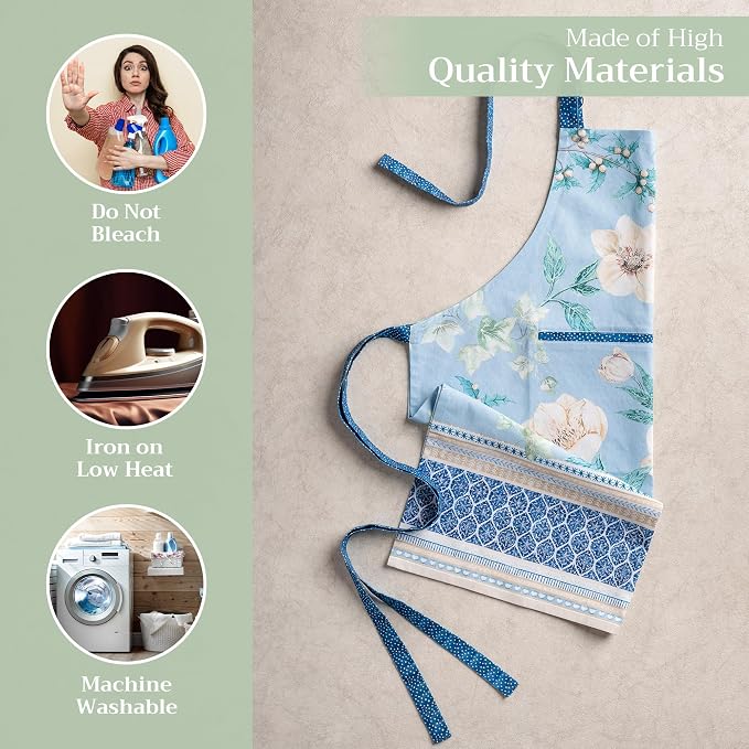 Maison d' Hermine 100% Cotton Apron for women with Pocket Kitchen Chef Apron for Men Cooking Mothers Day Gifts - Image 3