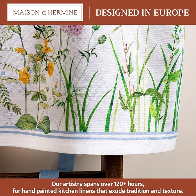 Maison d' Hermine 100% Cotton Apron for women with Pocket Kitchen Chef Apron for Men Cooking Mothers Day Gifts - Image 2