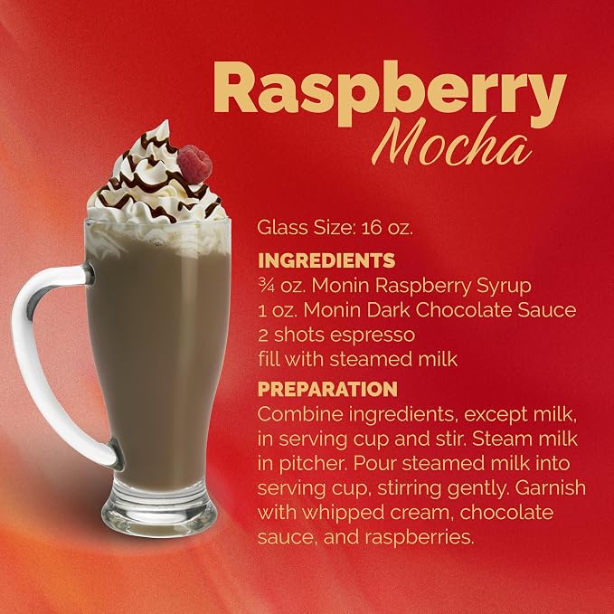 Monin - Raspberry Syrup, Sweet and Tart, Great for Cocktails and Lemonades, Gluten-Free, Non-GMO (1 Liter) - Image 5