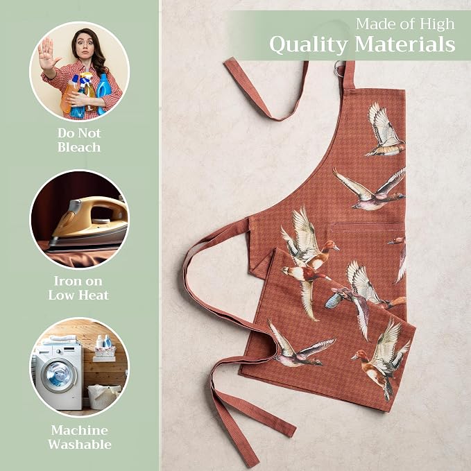 Maison d' Hermine 100% Cotton Apron for women with Pocket Kitchen Chef Apron for Men Cooking Mothers Day Gifts - Image 3