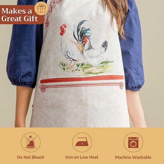 Maison d' Hermine 100% Cotton Apron for women with Pocket Kitchen Chef Apron for Men Cooking Mothers Day Gifts - Image 5