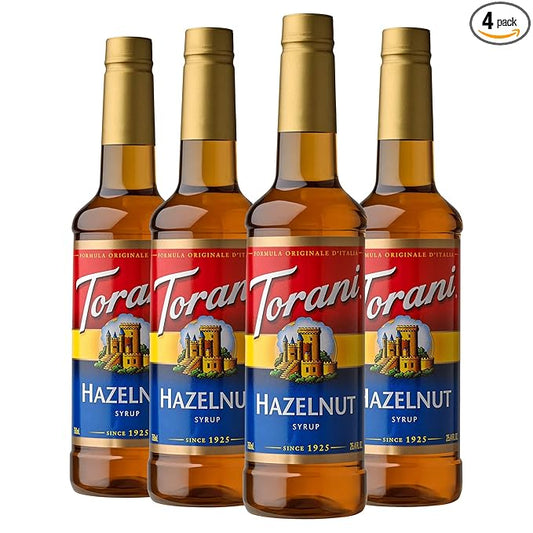 Torani Syrup, Hazelnut, 25.4 Ounces (Pack of 4)