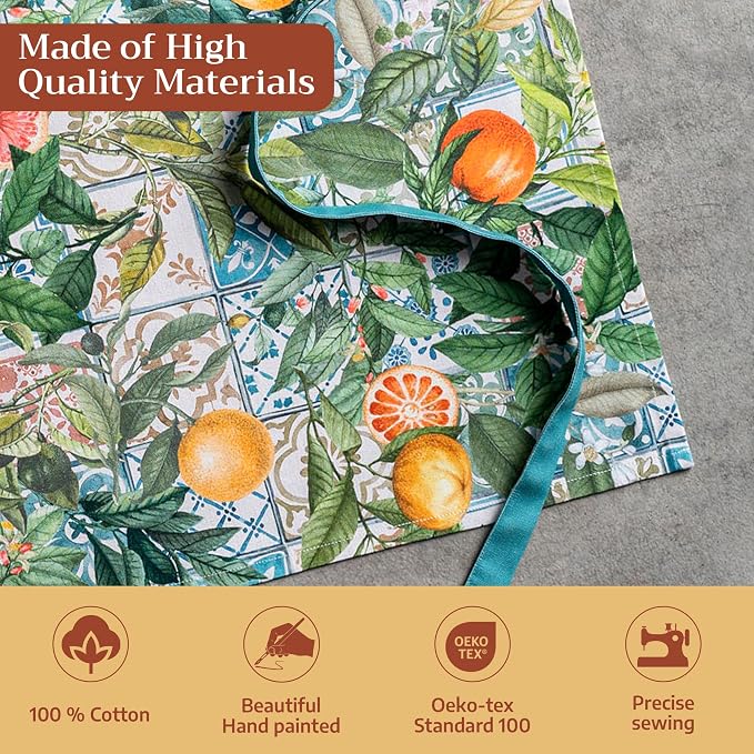 Maison d' Hermine 100% Cotton Apron for women with Pocket Kitchen Chef Apron for Men Cooking Mothers Day Gifts - Image 3