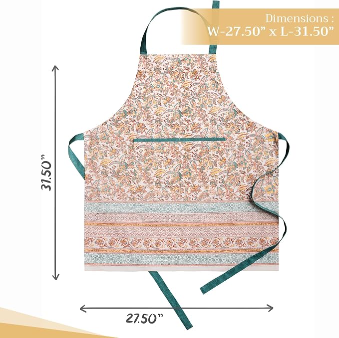 Maison d' Hermine 100% Cotton Apron for women with Pocket Kitchen Chef Apron for Men Cooking Mothers Day Gifts - Image 4