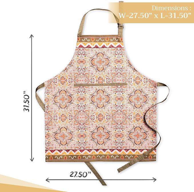 Maison d' Hermine 100% Cotton Apron for women with Pocket Kitchen Chef Apron for Men Cooking Mothers Day Gifts - Image 4