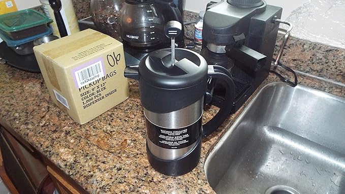 Thermos NCI1000SS4 Vacuum Insulated Stainless Steel Gourmet Coffee Press, 34-Ounce, 9.2"x 6.9"x 4.3"