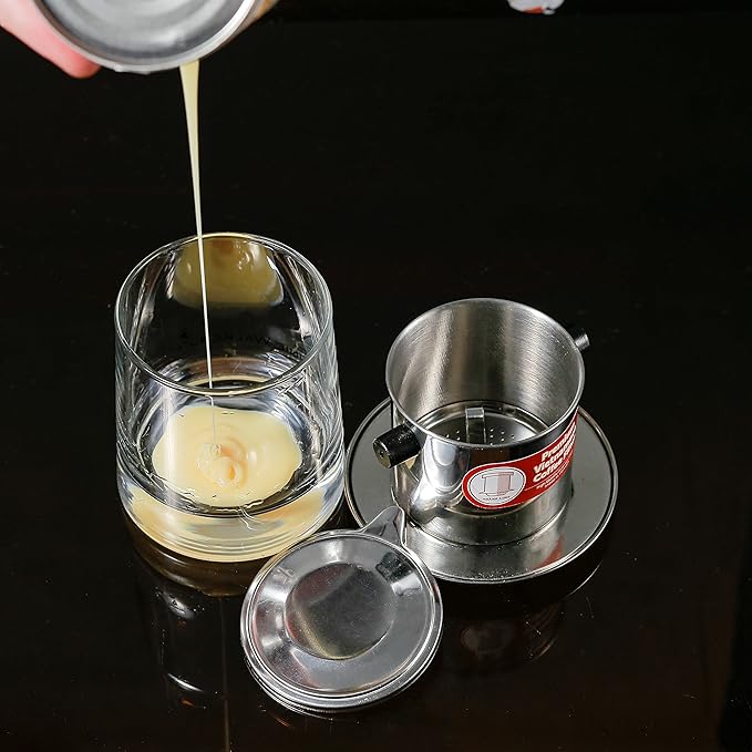 3 Pack Vietnamese Coffee Infuser Filter Set, Restaurant Quality, 8oz