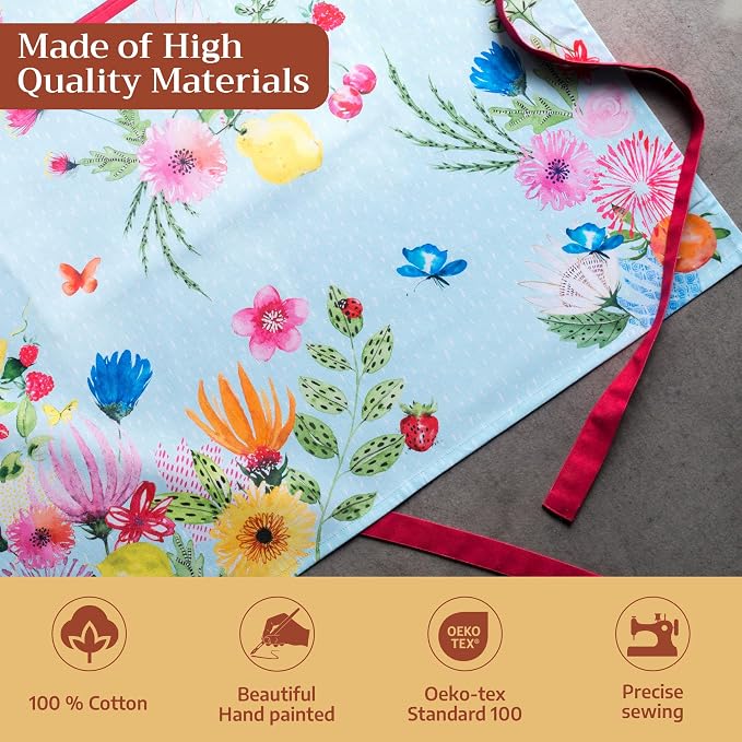 Maison d' Hermine 100% Cotton Apron for women with Pocket Kitchen Chef Apron for Men Cooking Mothers Day Gifts - Image 3