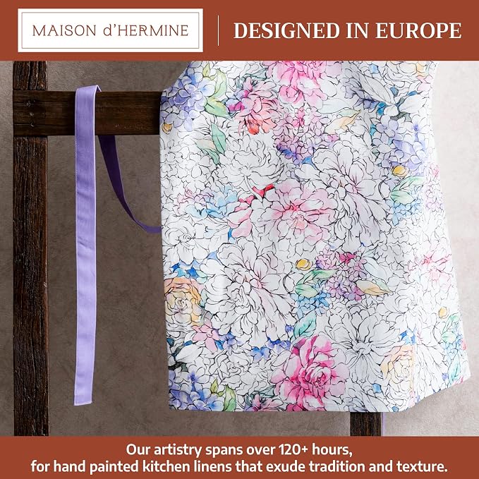 Maison d' Hermine 100% Cotton Apron for women with Pocket Kitchen Chef Apron for Men Cooking Mothers Day Gifts - Image 2