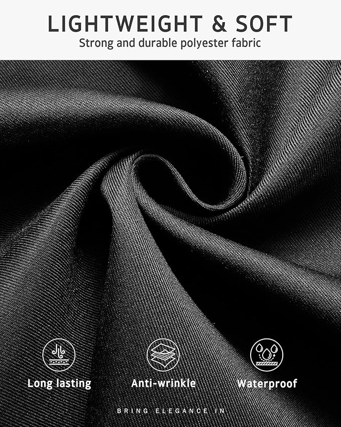 Syntus Server Apron for Men Women, Waitress Waist Apron, Black 1/3/12 Packs