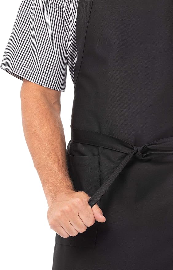 Chef Works Unisex Cross-Back Bib Apron - Image 3