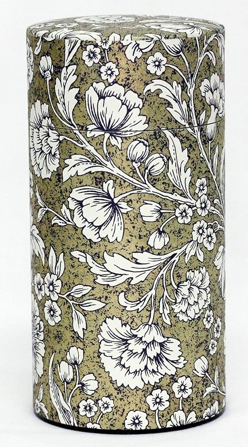 Tea Tin Canister: Florence Collection Long 7oz (200g) TSC-029, Japan