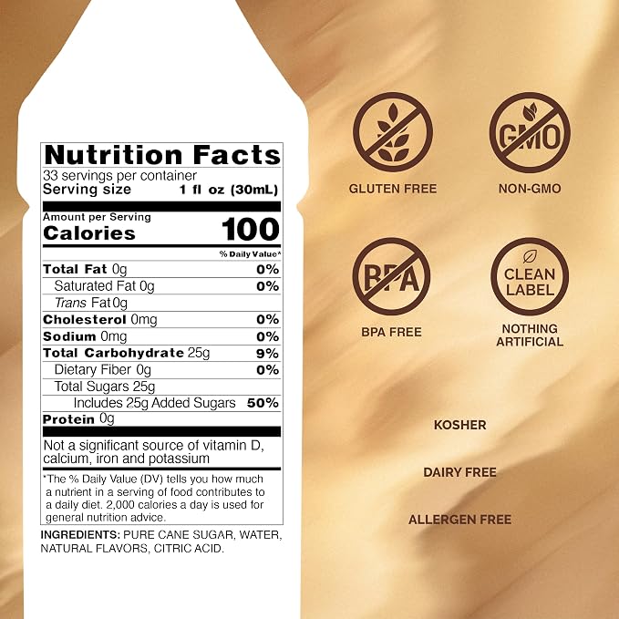 Monin - Coconut Syrup, Sweet and Rich, Great for Cocktails and Smoothies, Gluten-Free, Vegan, Non-GMO (1 Liter) - Image 2