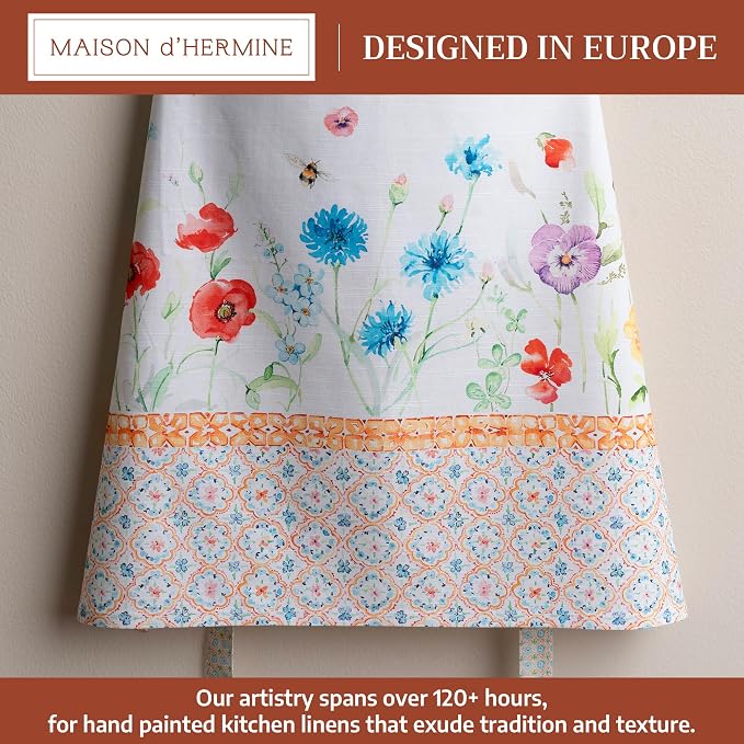 Maison d' Hermine 100% Cotton Apron for women with Pocket Kitchen Chef Apron for Men Cooking Mothers Day Gifts - Image 2