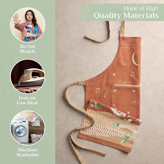 Maison d' Hermine 100% Cotton Apron for women with Pocket Kitchen Chef Apron for Men Cooking Mothers Day Gifts - Image 3