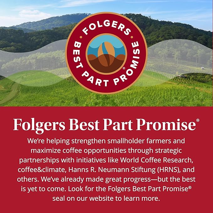 Folgers Breakfast Blend Coffee, Mild Roast, Keurig K-Cup Pods, 10 Count (Pack of 6)
