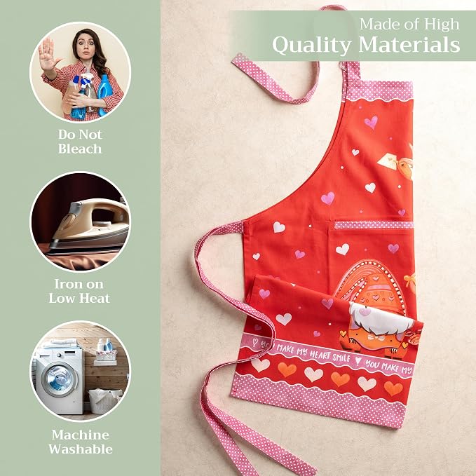 Maison d' Hermine 100% Cotton Apron for women with Pocket Kitchen Chef Apron for Men Cooking Mothers Day Gifts - Image 3