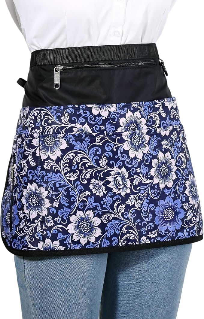 Barber Apron with 7 Pockets, Hair Stylist Apron for Men Women, Waterproof and Bleach-proof Hairdresser Bag for Cosmetology - Image 5