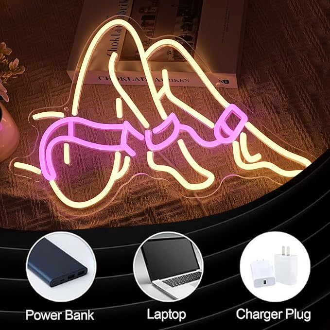 Lady Neon Sign Romantic Woman Neon Light Sign for Wall Decor Dimmable USB Powered Preppy Girl Led Light Sign for Adult Theme Party Bedroom Beauty Salon Man Cave Bar Club Hotel - Image 3