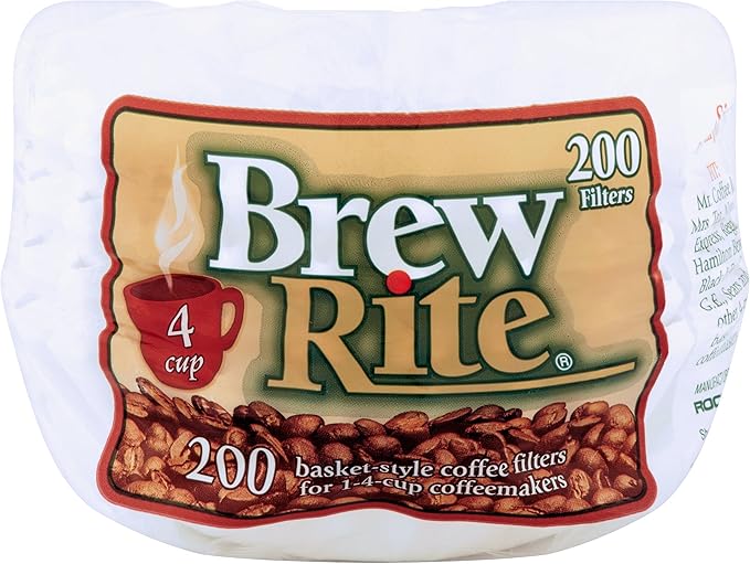 4 Cup Coffee Basket Disposable Filters - 400 Ct