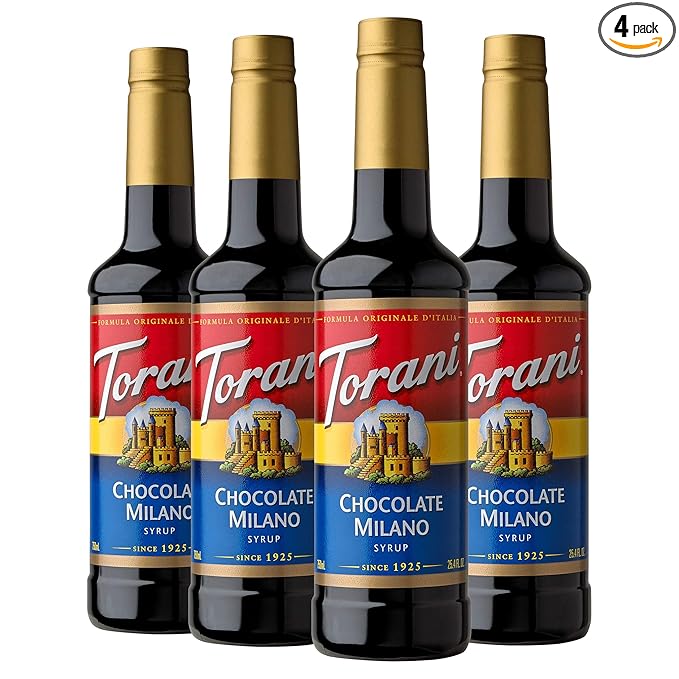 Torani Syrup, Chocolate Milano, 25.4 Ounces (Pack of 4)