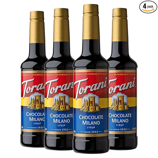 Torani Syrup, Chocolate Milano, 25.4 Ounces (Pack of 4)