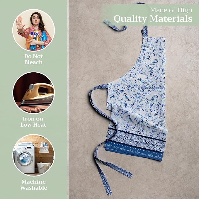 Maison d' Hermine 100% Cotton Apron for women with Pocket Kitchen Chef Apron for Men Cooking Mothers Day Gifts - Image 3