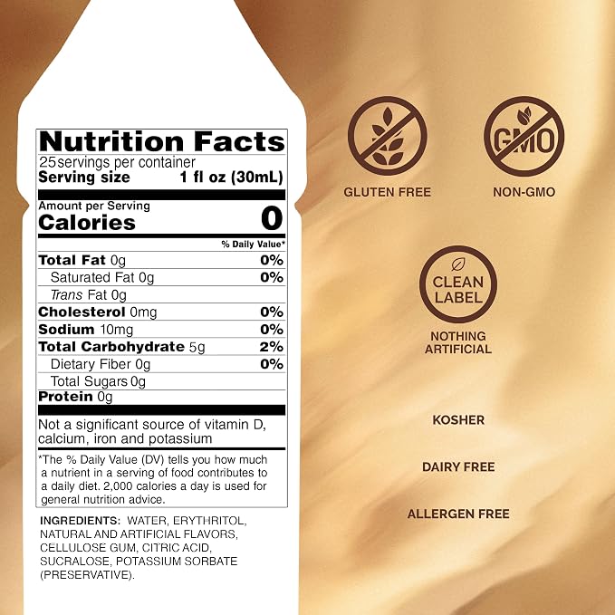 Monin - Sugar Free Vanilla Syrup, Bold Vanilla Bean Flavor, Great for Coffee, Cocktails, & Lattes, Gluten-Free, Non-GMO (750 ml) - Image 2
