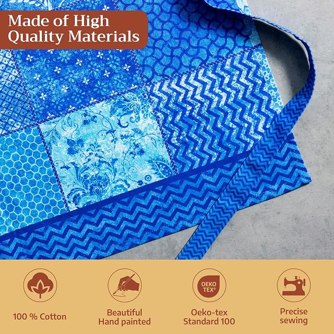 Maison d' Hermine 100% Cotton Apron for women with Pocket Kitchen Chef Apron for Men Cooking Mothers Day Gifts - Image 3