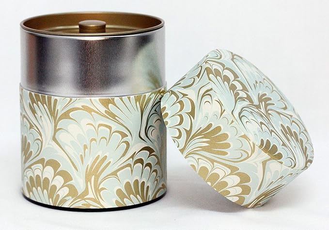 Tea Tin Canister: Florence Collection Wide 7oz (200g) TSC-050, Japan