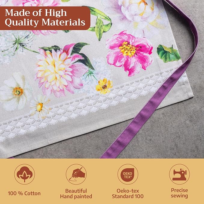 Maison d' Hermine 100% Cotton Apron for women with Pocket Kitchen Chef Apron for Men Cooking Mothers Day Gifts - Image 3