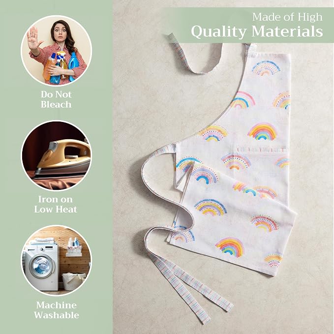 Maison d' Hermine 100% Cotton Apron for women with Pocket Kitchen Chef Apron for Men Cooking Mothers Day Gifts - Image 3